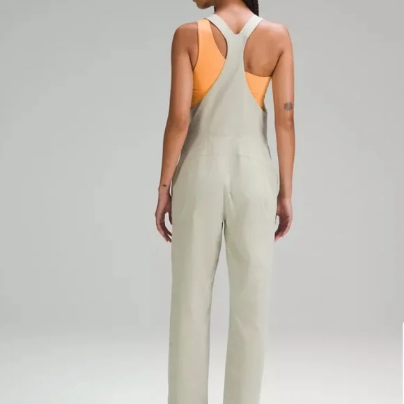 ❤️ Lululemon WovenAir Overalls Size 8 Raw Linen NWT